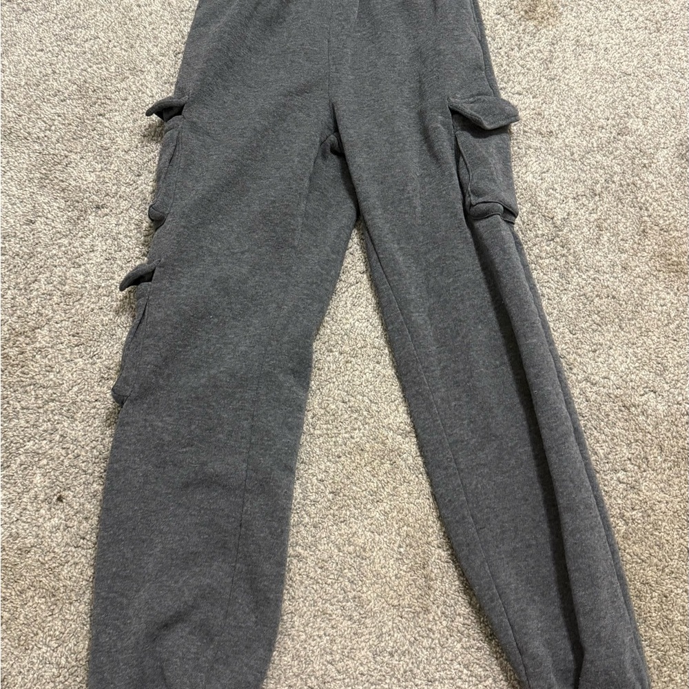 SHEIN Gray Polyester Joggers